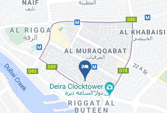 Dubai - Broadway Hotel Maps