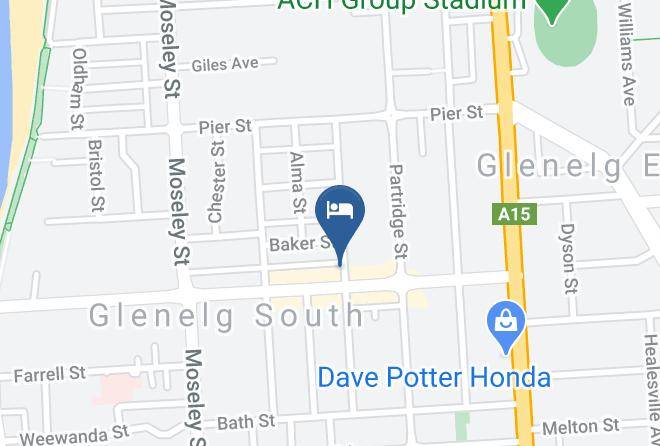 Holdfast Bay - Broadway Hotel Maps