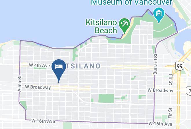 Greater Vancouver - Broadway West B & B Maps