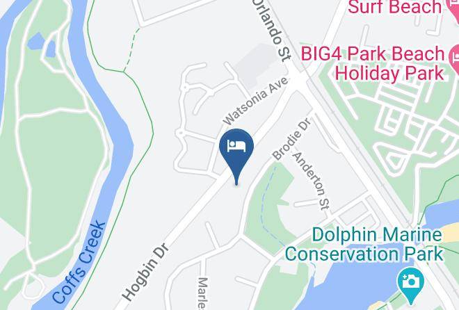 Coffs Harbour - Brodie Beach Bungalow Maps