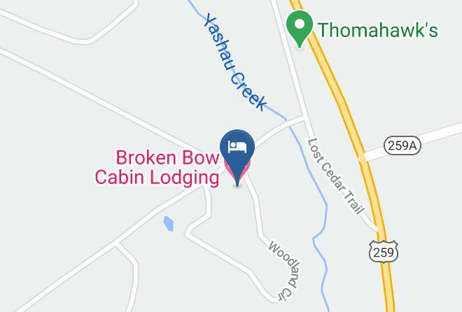 Mccurtain - Broken Bow Cabin Lodging Maps