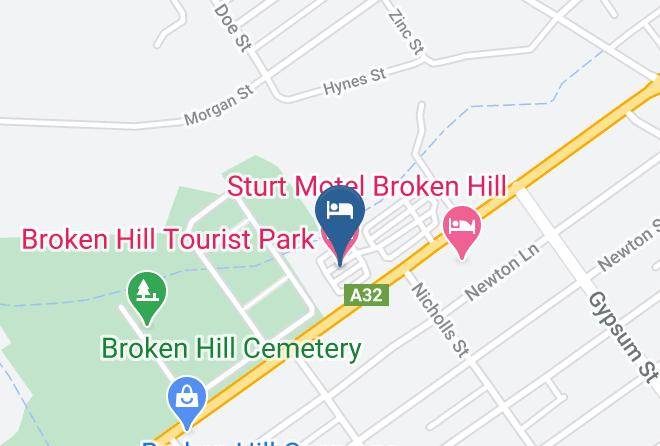 Broken Hill - Broken Hill Tourist Park Maps