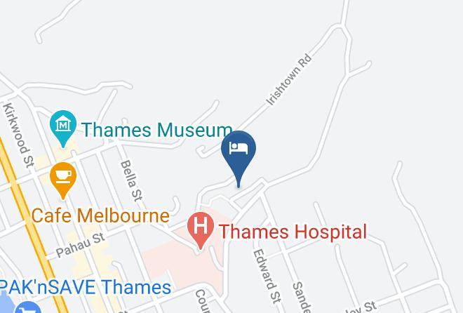 Thames Coromandel - Brookby Motel Maps