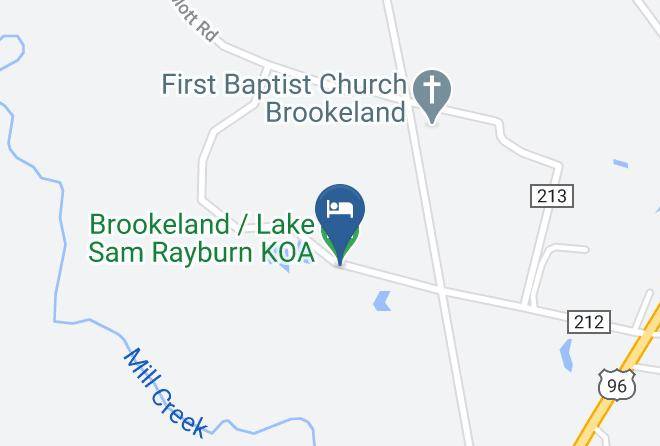 Jasper - Brookeland Lake Sam Rayburn Koa Maps
