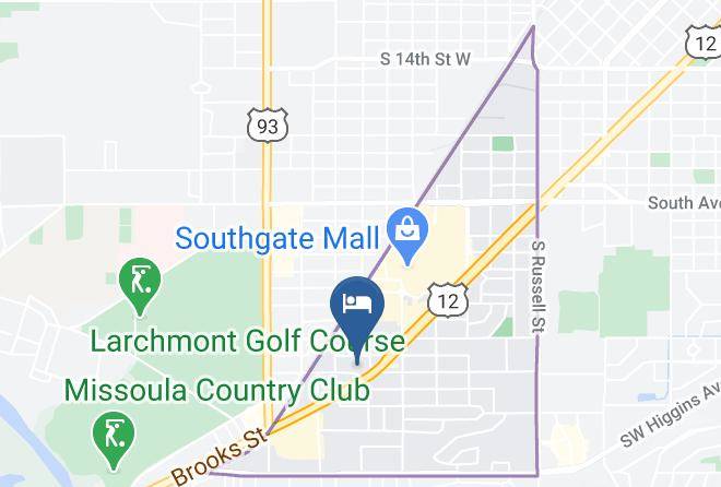 Missoula - Brooks St Motor Inn Maps
