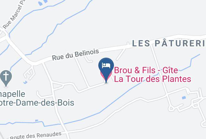 Sarthe - Brou & Fils Gite La Tour Des Plantes Maps