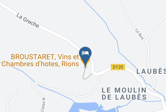 Gironde - Broustaret Vins Et Chambres D'hotes Rions Maps