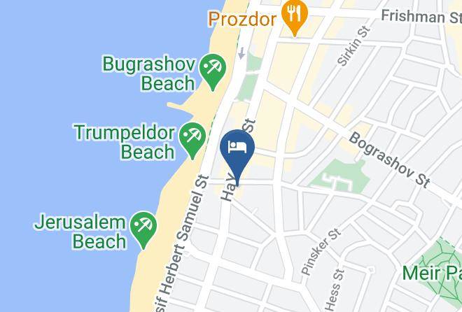 Brown Beach House Boutique Hotel Tel Aviv Map