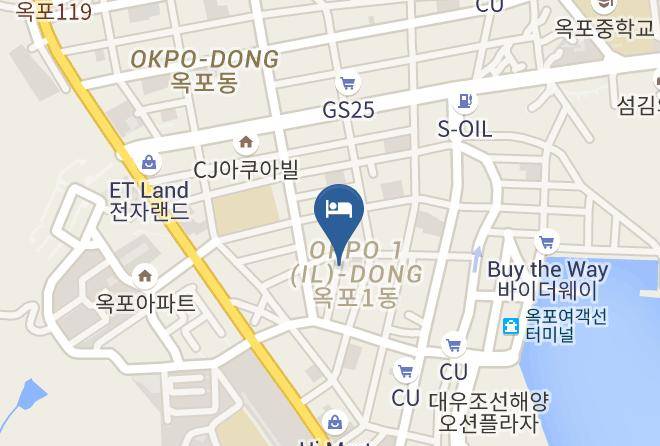 Geojesi - Brown Dot Hotel Geoje Maps