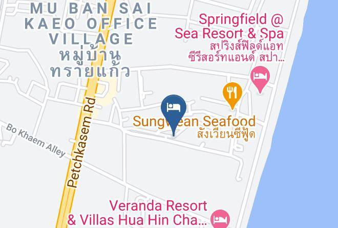 Brownie Beach Map - Phetchaburi - Amphoe Cha Am