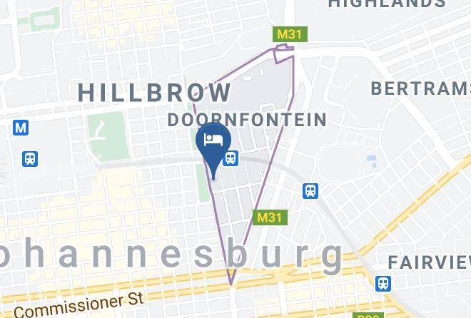 City Of Johannesburg - Brownstone Backpackers Maps