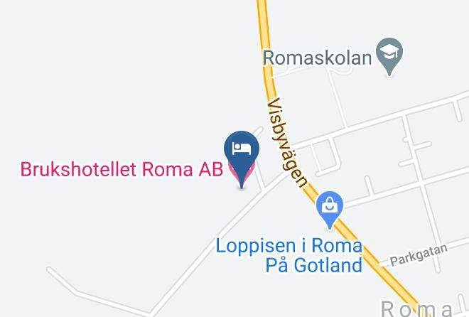 Brukshotellet Roma B&b Map