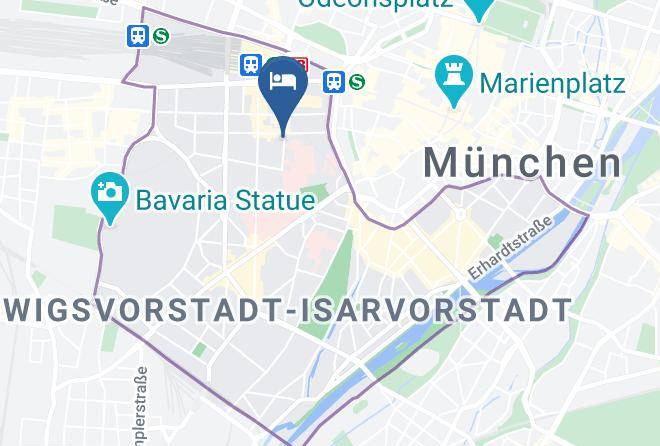 Munich District - Brunnenhof City Center Hotel Maps