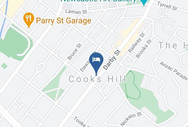 Newcastle - Brunswick Mews On Darby Maps