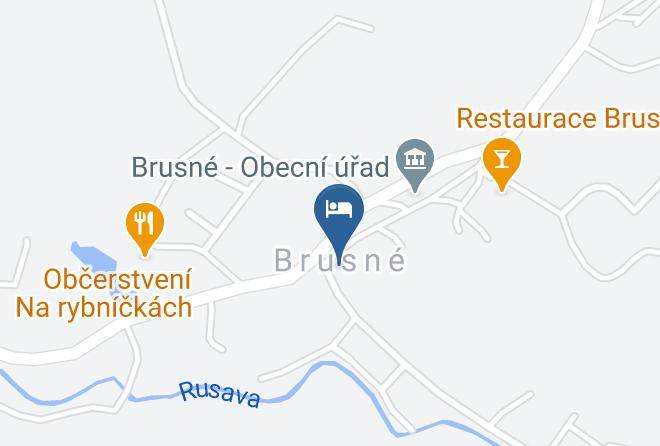 Kromeriz - Brusenka Restaurant A Pension Maps