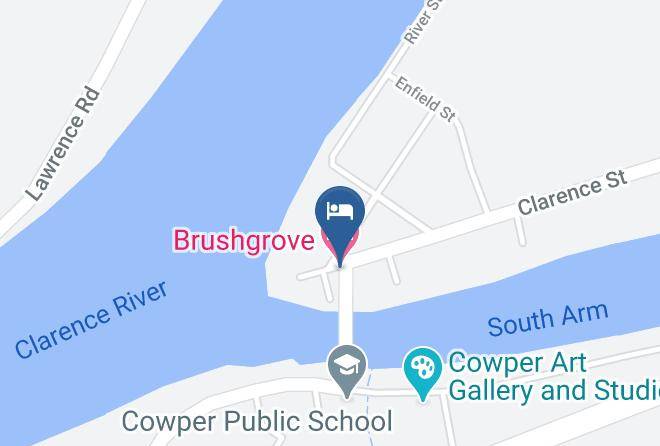 Brushgrove Hotel Map