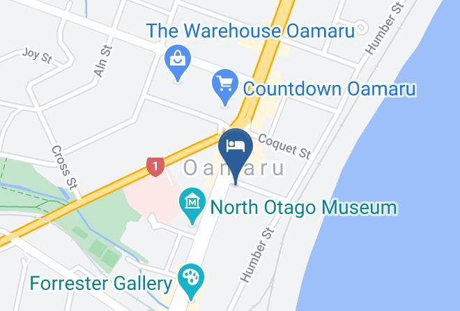 Waitaki Otago - Brydone Hotel Oamaru Maps