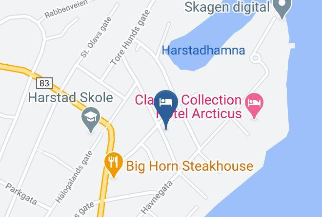Harstad - Brygga Gjestehus Maps