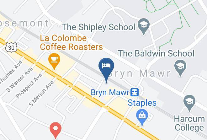 Bryn Mawr Guest Suites Map