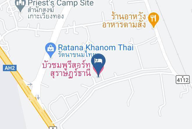 Amphoe Phunphin - Buachompoo Resort Suratthani Maps