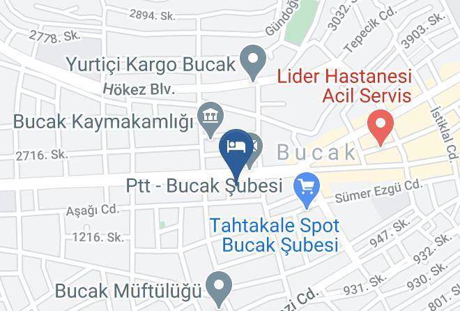 Bucak - Bucak Dilek Otel Maps