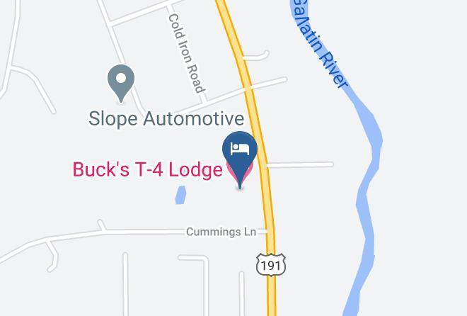 Gallatin - Buck's T 4 Lodge Maps