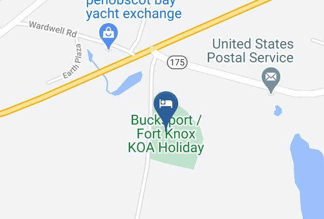 Hancock - Bucksport Fort Knox Koa Holiday Maps