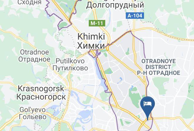 Buddotel' Moscow Map