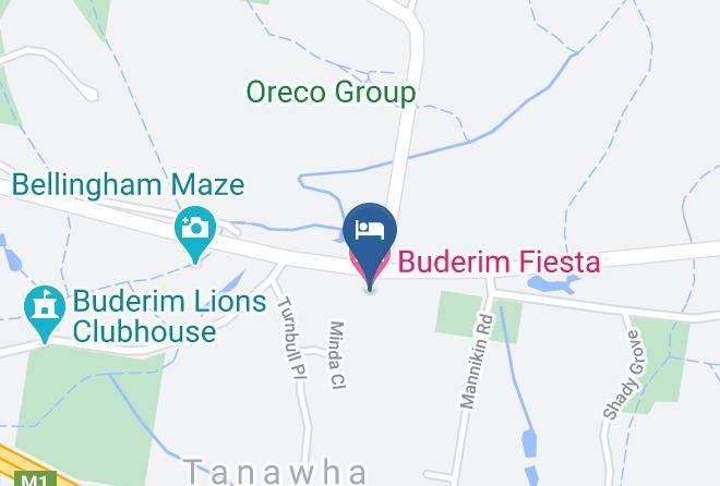 Buderim Fiesta Motel Map
