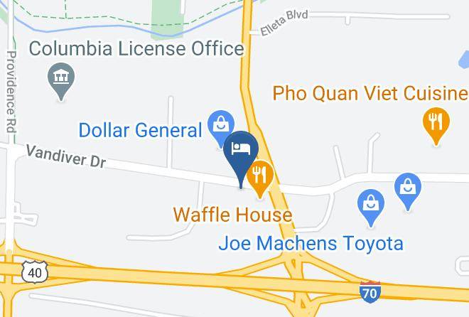 Boone - Budget Host Inn Columbia Maps