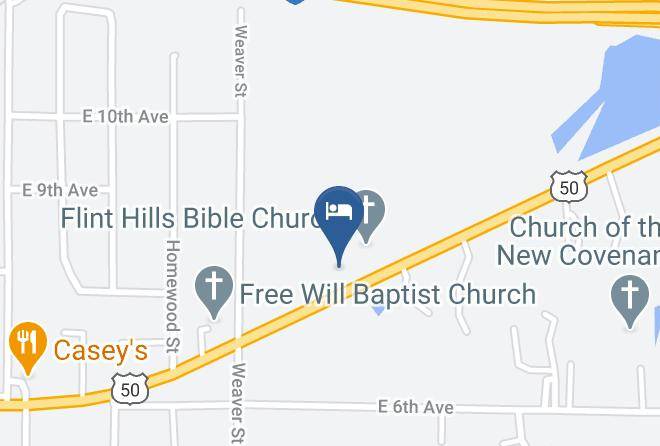 Lyon - Budget Host Inn Emporia Maps
