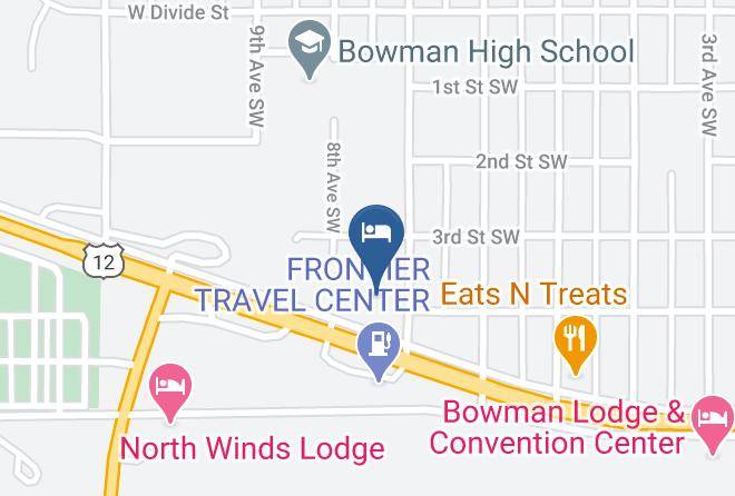 Bowman - Budget Host Inn Motel Maps