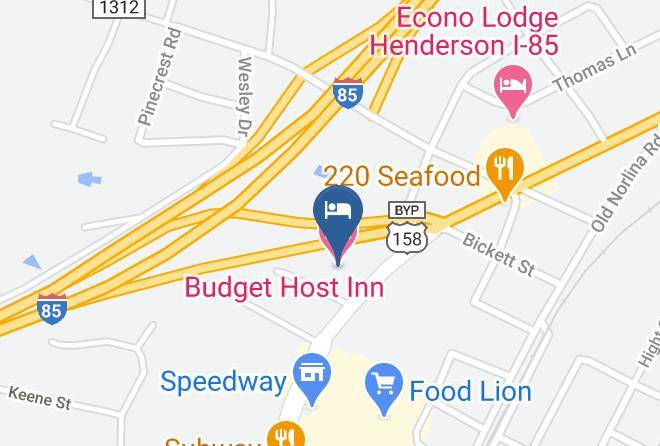 Vance - Budget Host Inn Maps