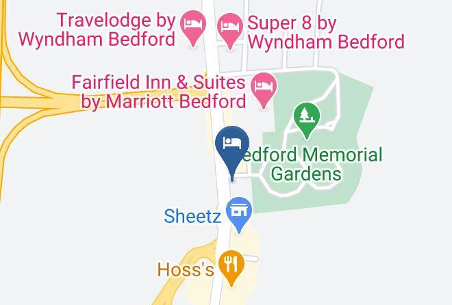 Bedford - Budget Host Midway Inn Maps