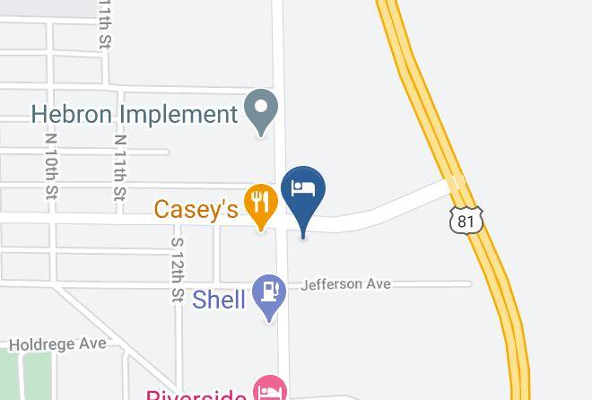 Thayer - Budget Host Motel Maps