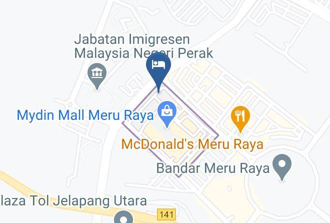 Hotel Bajet Meru Raya Map