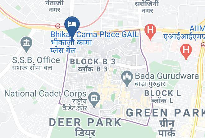 New Delhi - Budget Hotels One Clikk Maps