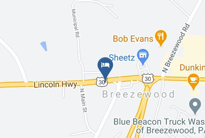 Bedford - Budget Inn Breezewood Maps