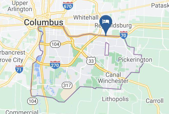 Franklin - Budget Inn East Columbus Maps
