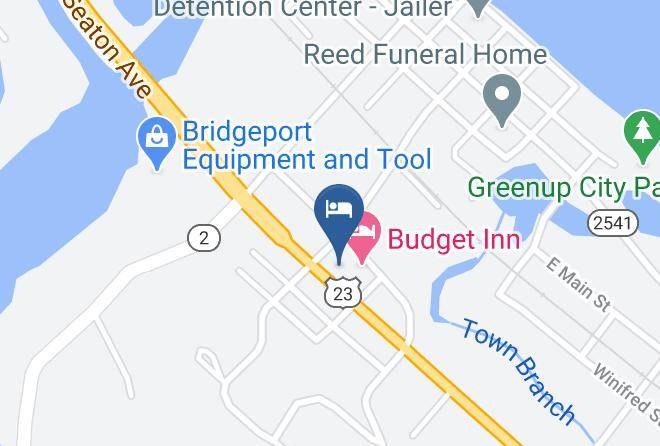 Greenup - Budget Inn Motel Maps