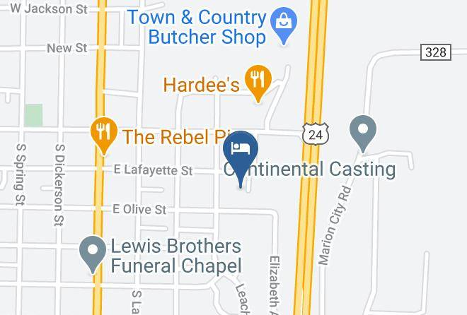 Marion - Budget Inn Palmyra Maps