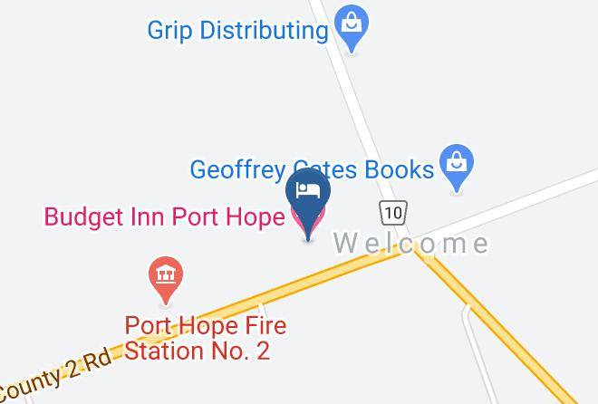 Northumberland - Budget Inn Port Hope Maps
