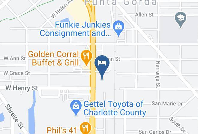 Charlotte - Budget Inn Punta Gorda Maps
