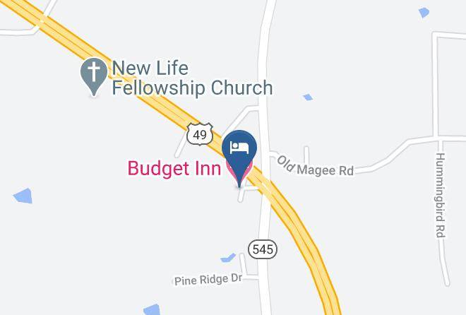 Budget Inn Map