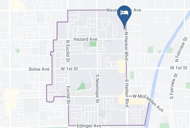 Orange - Budget Inn & Suites Of Santa Ana Maps