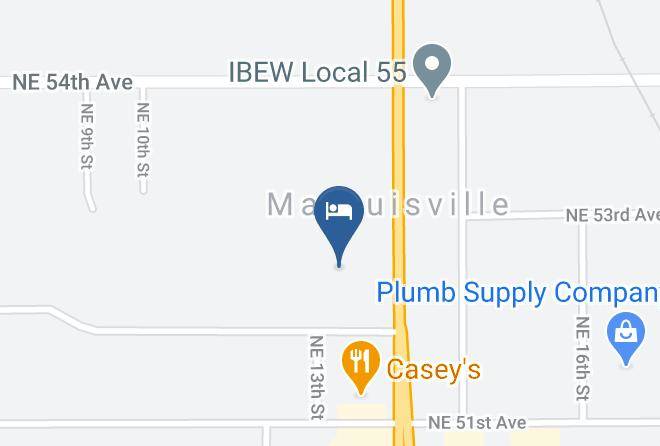 Budget Inn & Suites Map