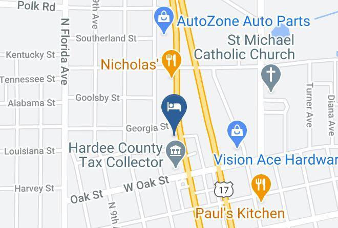 Hardee - Budget Inn Wauchula Maps