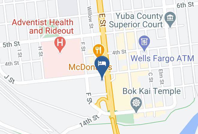 Yuba - Budget Inn Maps