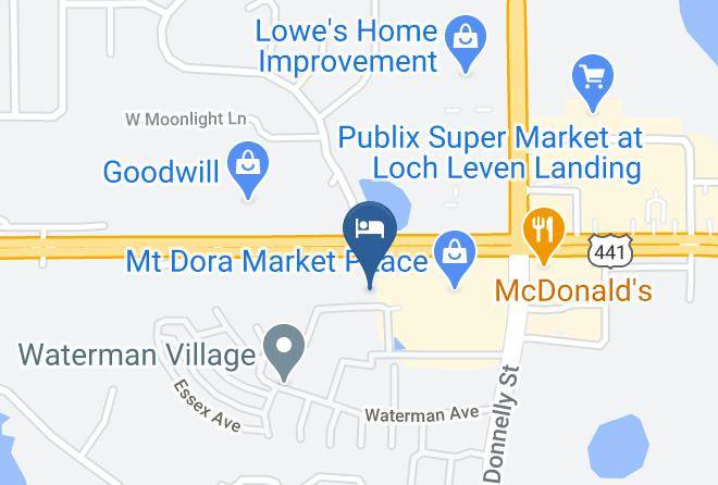 Lake - Budget Lodge Of Mount Dora Maps