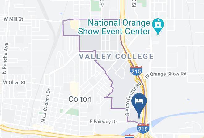 San Bernardino - Budget Lodge Maps
